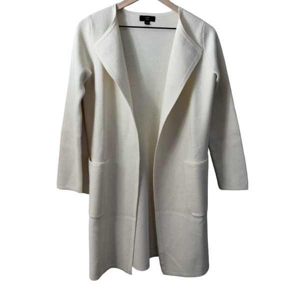 J. Crew Juliette Collarless Open Sweater Blazer Ivory ASO Meghan Markle - Picture 4 of 12